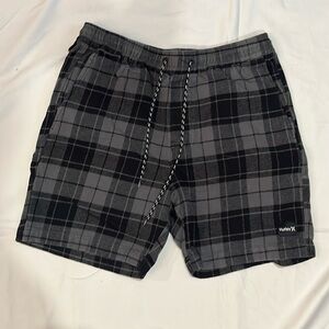 Hurley plaid shorts